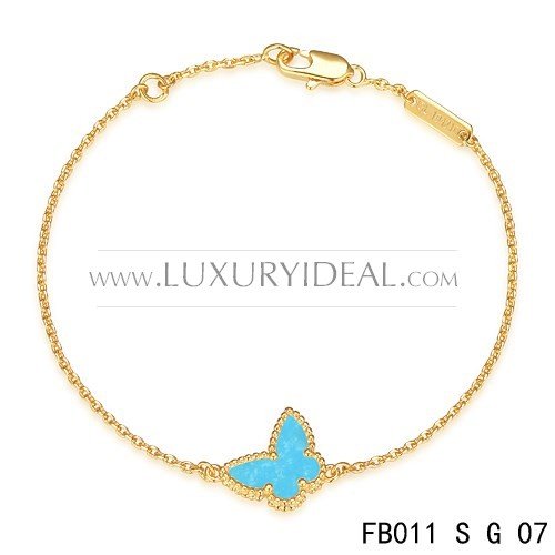 Van Cleef & Arpels Sweet Alhambra Butterfly Mini Bracelet In Yellow Gold Van Cleef & Arpels Sweet Alhambra Butterfly Mini Bracelet In Yellow Gold