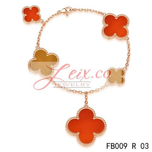 Fake Van Cleef & Arpels Magic Alhambra 5 Motifs Bracelet