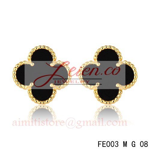Van Cleef & Arpels Sweet Alhambra Earrings Yellow Gold