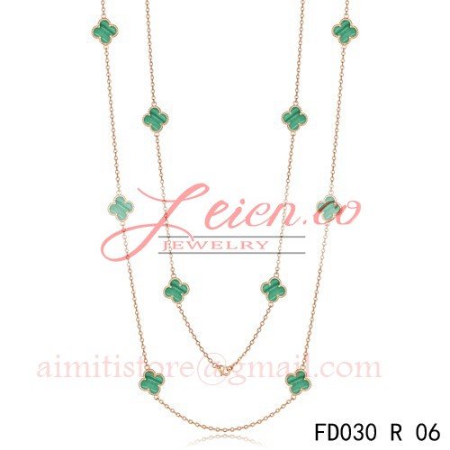 Van Cleef & Arpels Vintage Alhambra Long Necklace 10 Motifs